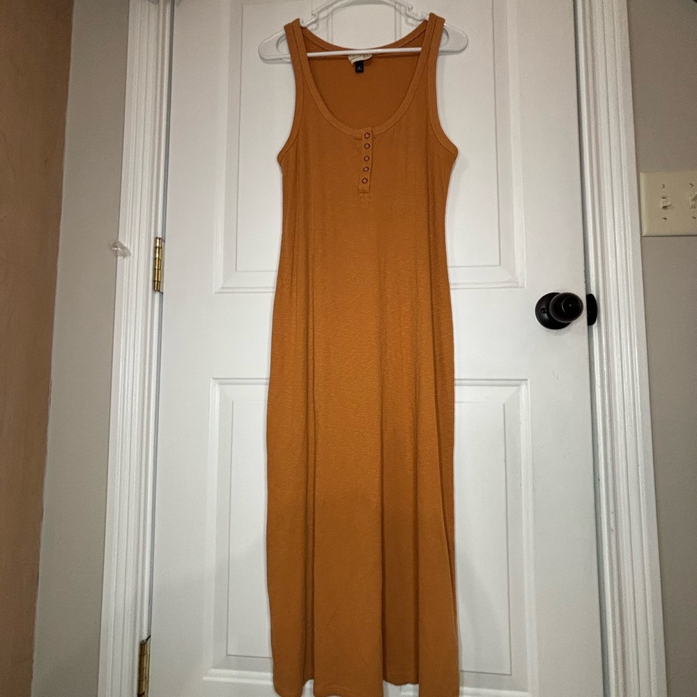 Universal Thread Sleeveless Maxi Dress in Mustard
